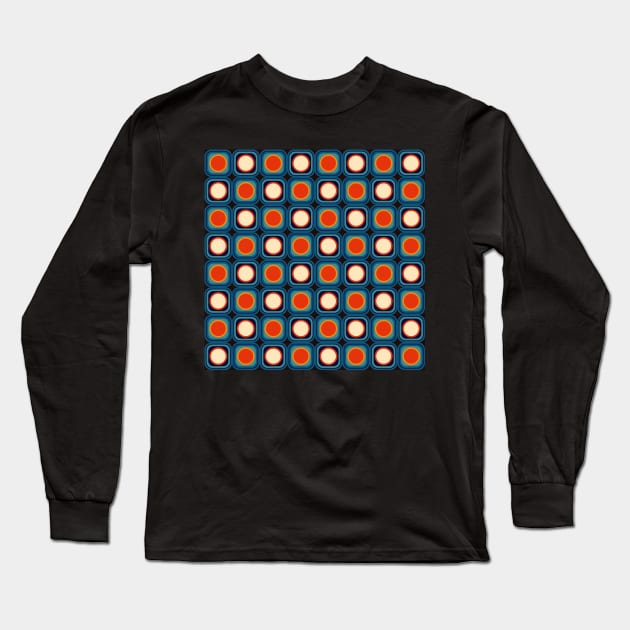 mid century modern geometrical abstract pattern Long Sleeve T-Shirt by pauloneill-art